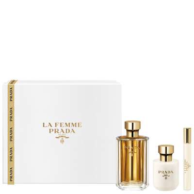 Prada La Femme Eau YJ_Gift Set EDT 100ml + Body Lotion 100ml + EDT 10ml -  