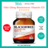 Viên Uống Blackmores Vitamin D3 1000IU Bổ Sung D3, Canxi, Magie Hộp 60 Viên