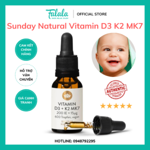 Vitamin D3 K2 MK7 Đức Sunday Natural 20ml
