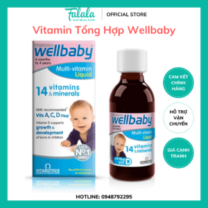 Vitamin Tổng Hợp Wellbaby 14 Vitamins & Minerals 150ml Bổ Sung Vitamin và Khoáng Chất Cho Bé
